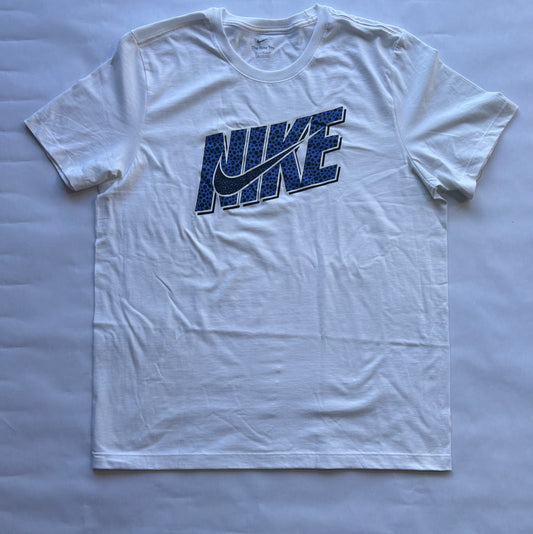 Nike T-shirt Blanca- Logo Azul