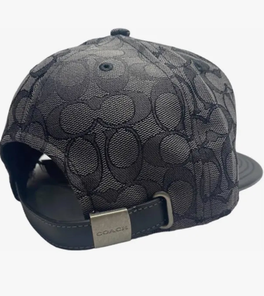 Signature Jacquard Flat Brim Hat