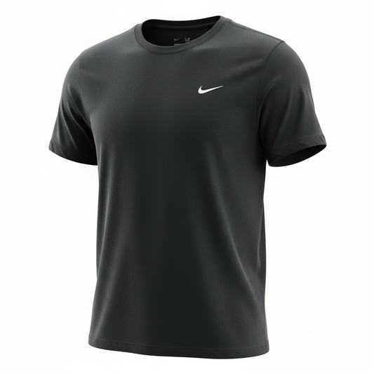 Nike Black T-shirt Logo Clásico bordado